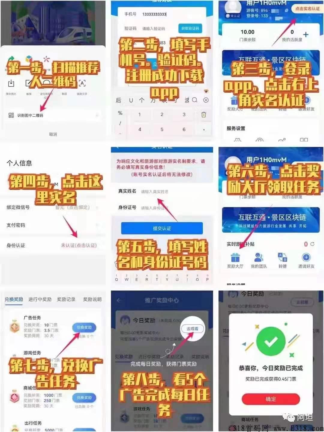 旅游联盟链，首码排线，上星**