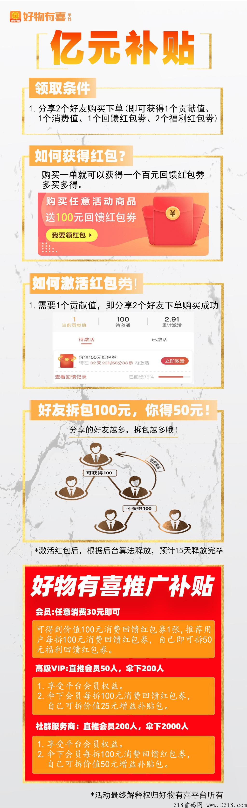 好物有喜，对接市场领导人，待遇置顶！