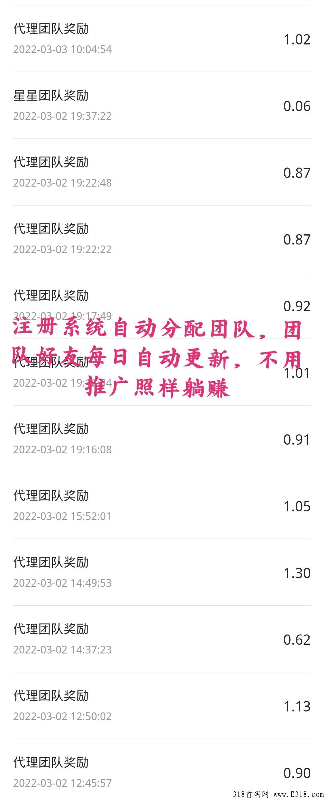 团生生，注册送团队，不推广也能赚钱，购物升级可扩大团队，团队成员系统每天自动更新