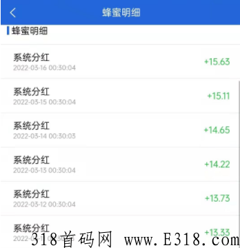 首码金蜜蜂 暴力分红，简单易懂，天天分红，看广告得积分，积分越多分红越多。