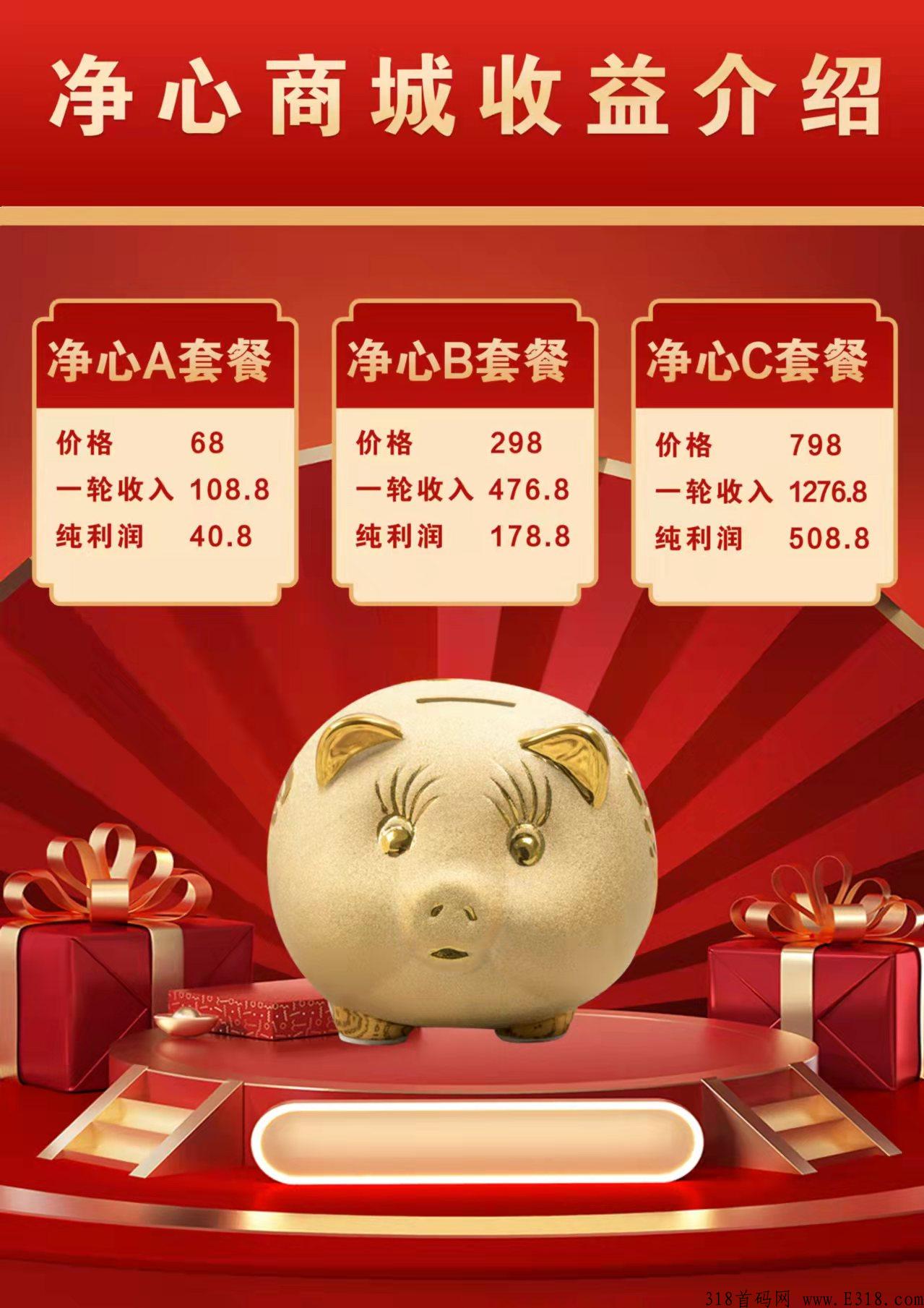 净心商城首码来袭火速抢占市场，购买一个商品后系统按照支付时间来给你占位，快来参与吧！
