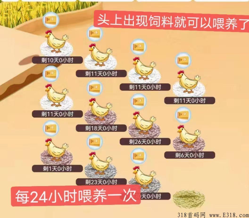 阿尼农场零撸稳定长久,不看广告包回收秒卖无限制,鸡生蛋蛋生鸡永久收益