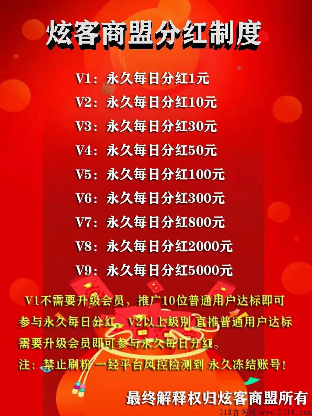 首码刚出，炫客商盟，不管你是推广项目也好，微信流量变现也好注册就能轻松引流变现