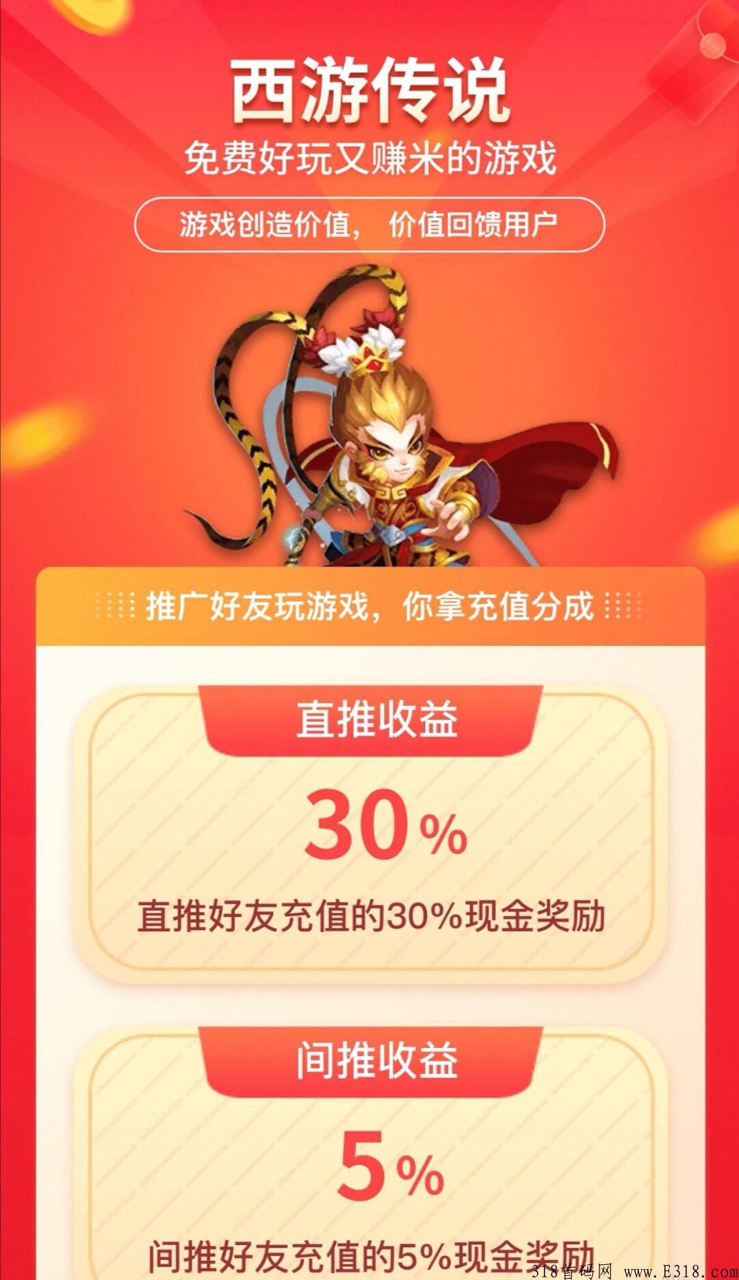 西游传说撸金打米王，玩法简单，渠道收益加无限代收益，重要的是VIP免费送到最高等级，3月31号上线