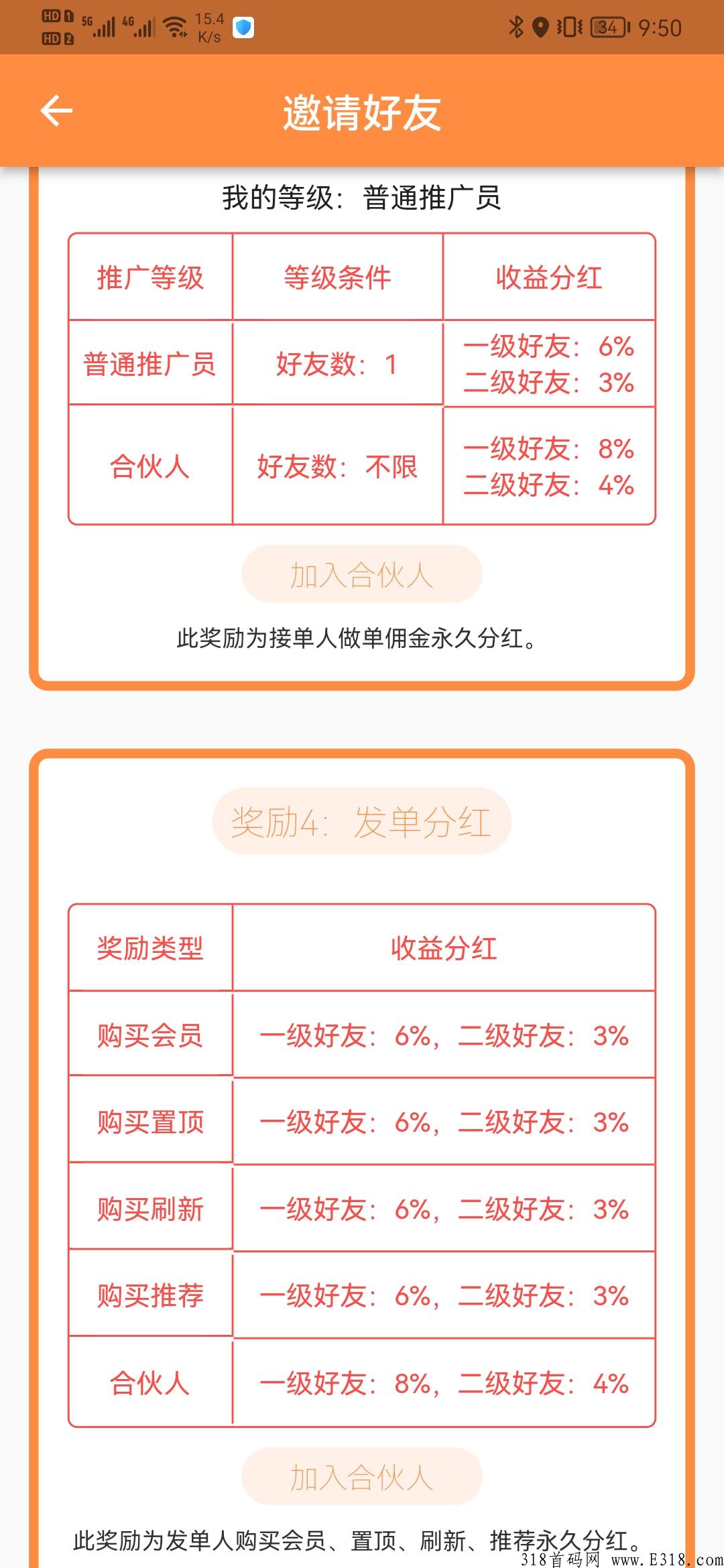 聚赏客邀请奖励，送月会员，置顶推荐