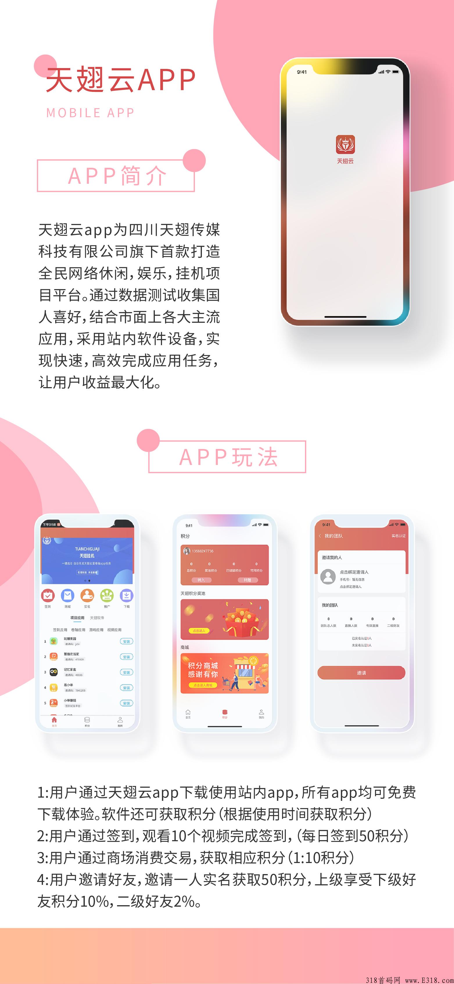 天翅云，全民分30%股份，人人成为股东，实现躺赚