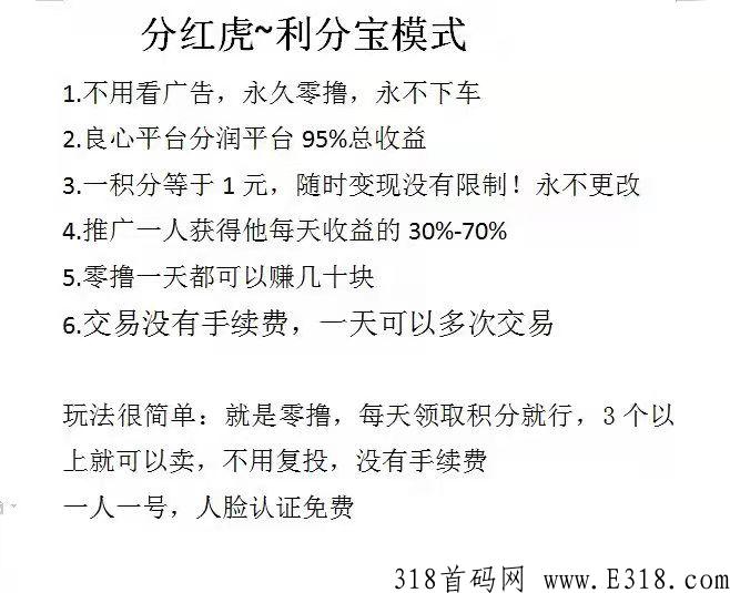 分红虎全网最高质量且靠谱扶持4.20号上线