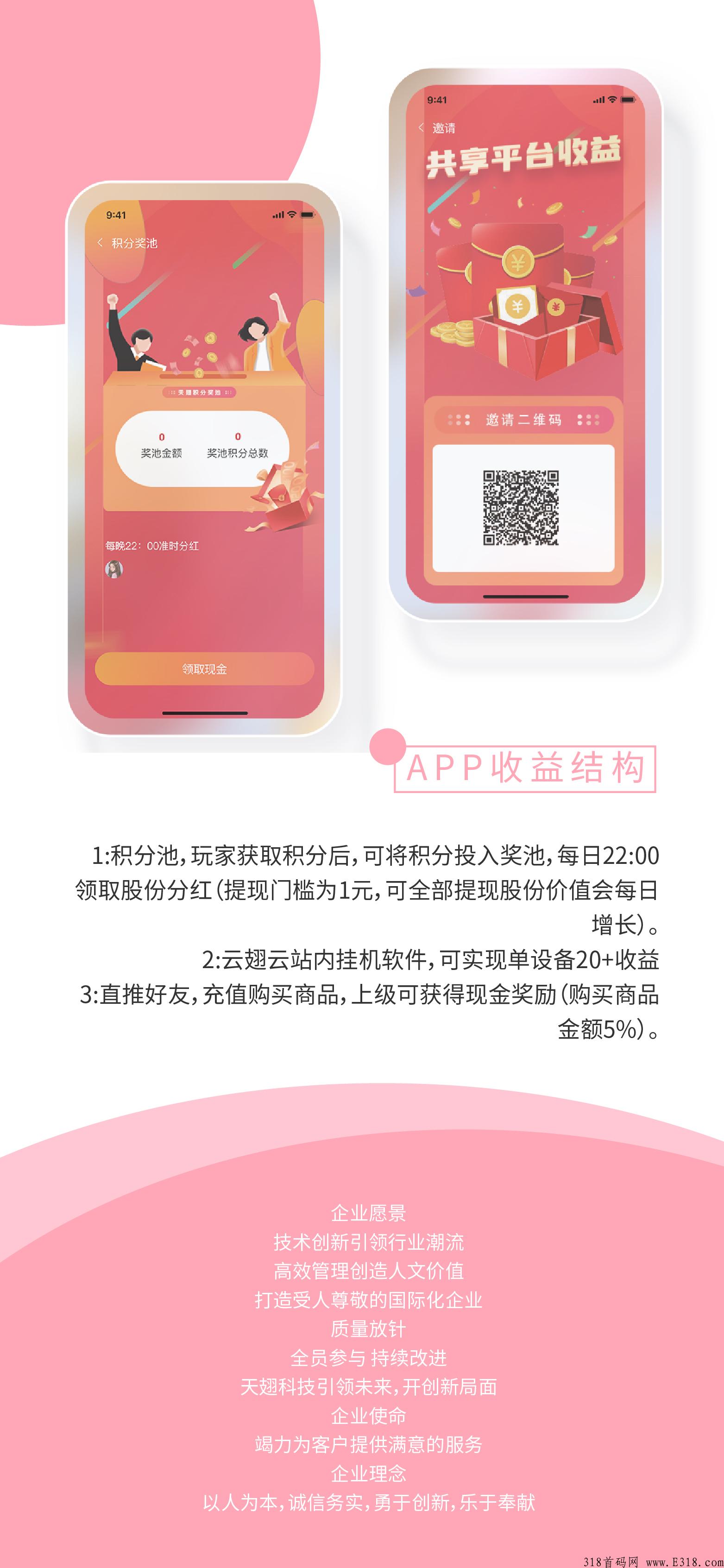 天翅云，一款能赚钱的应用商城项目