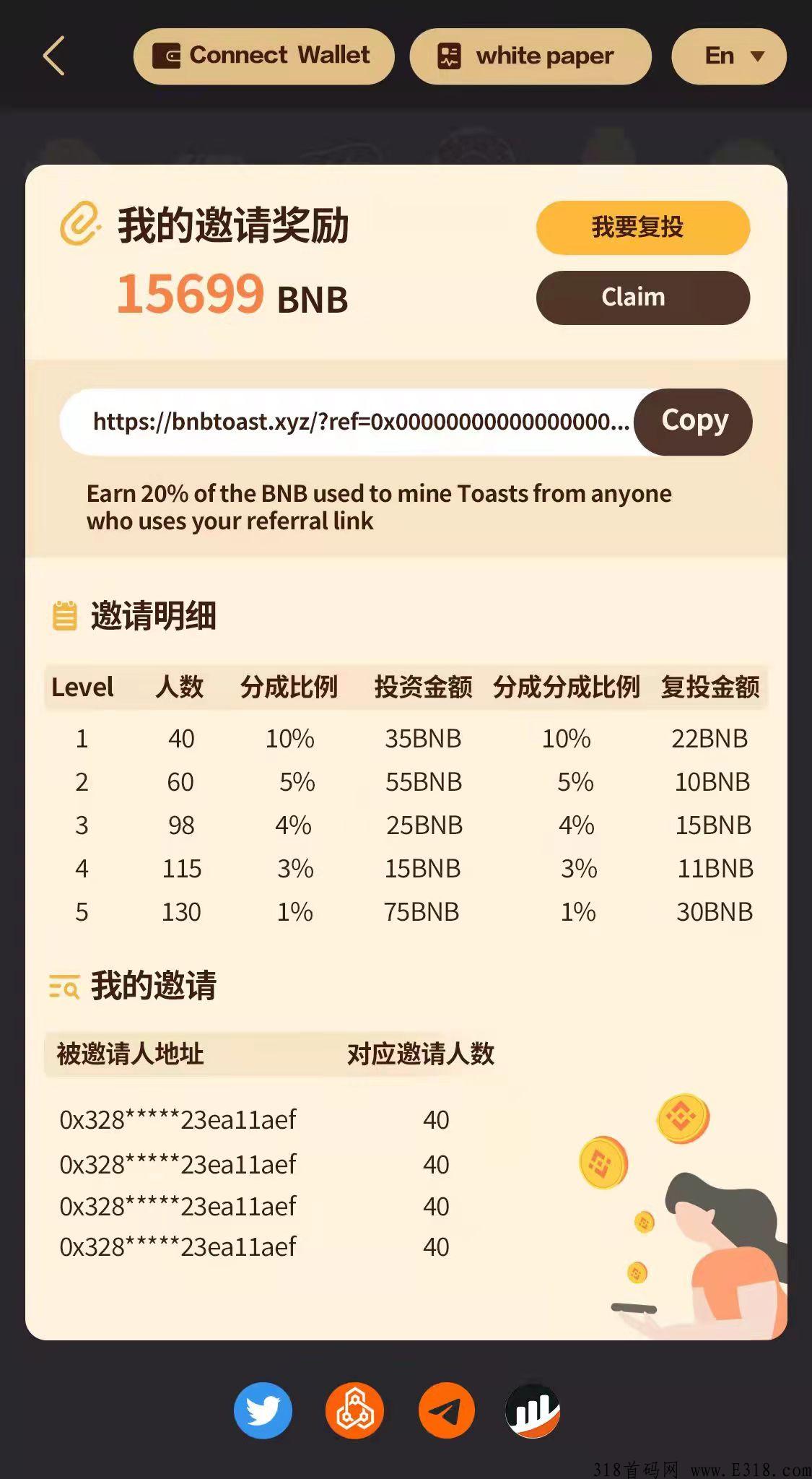 内测期吐司，推广得奖励！