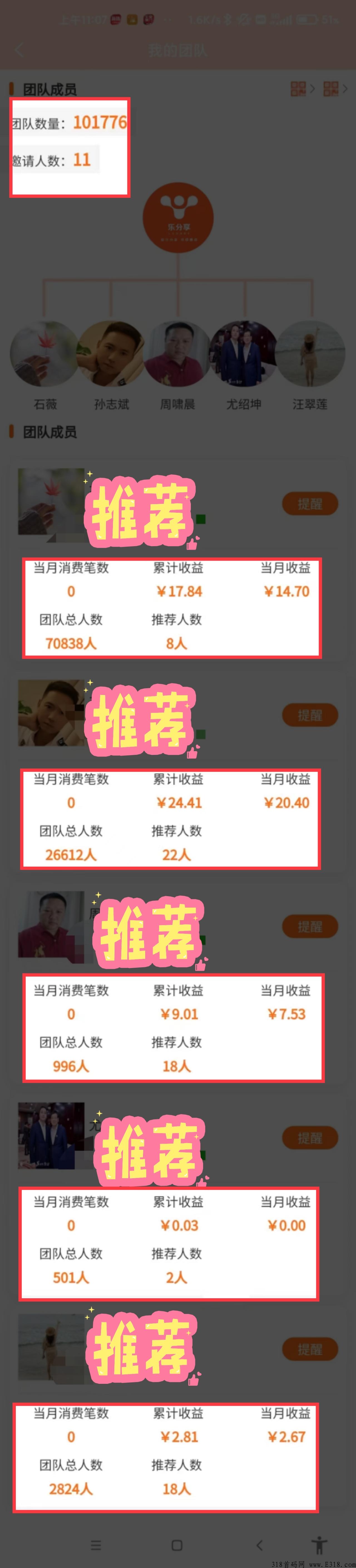 乐分享，抢占点位，平台帮你组建躺赚团队，名利双收