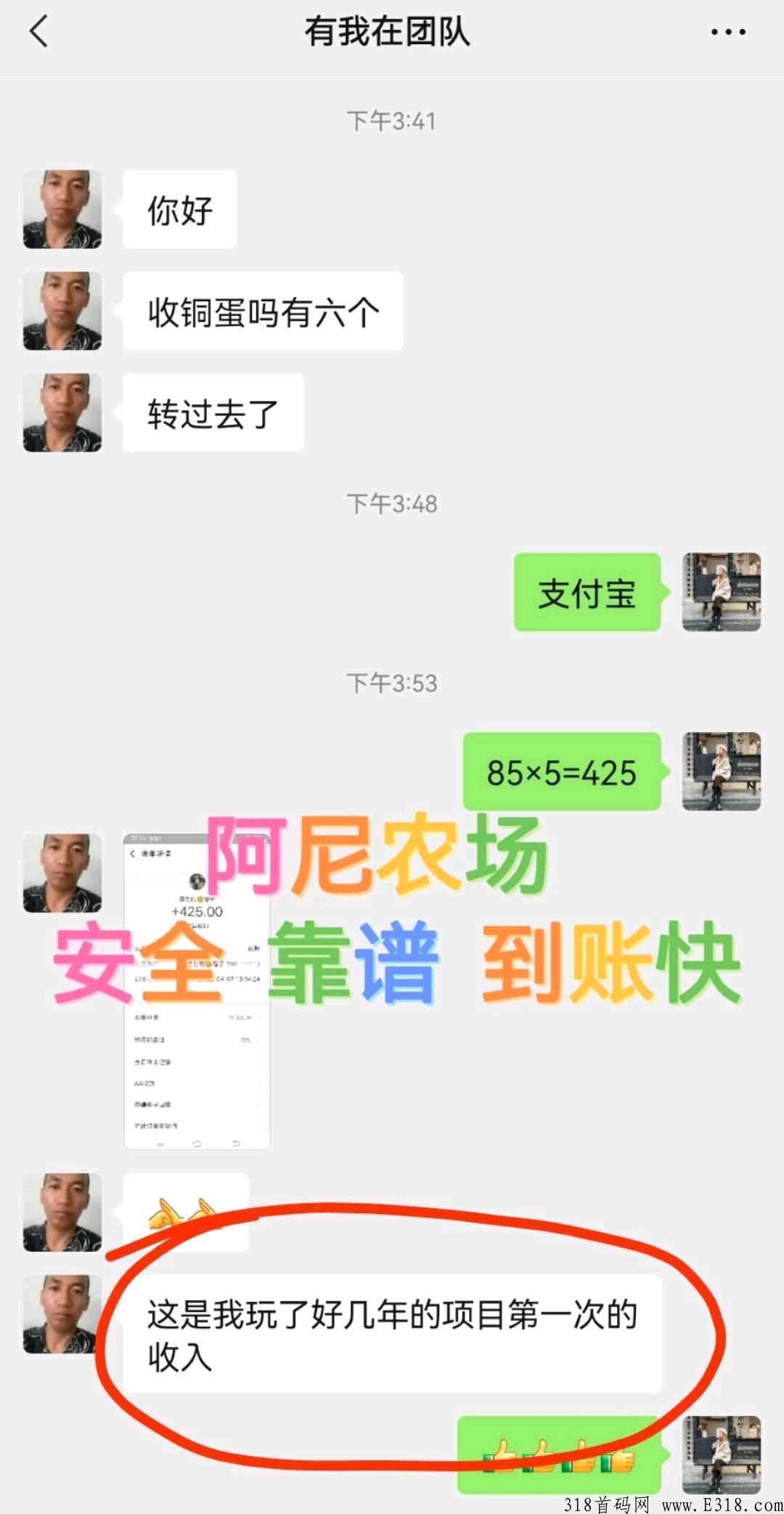 嫌其他项目收益太慢？来【阿尼农场】招募团长两名大力扶持