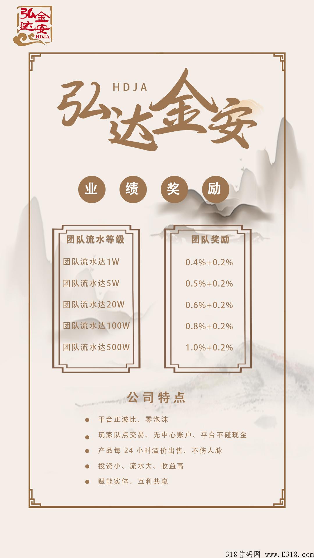弘达金安首码，新盘竞拍，公司不碰任何现金，玩家点对点交易