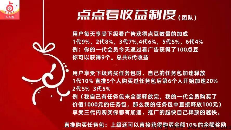 看看点首码，每天收入客观，任务包双模式，欢迎对接