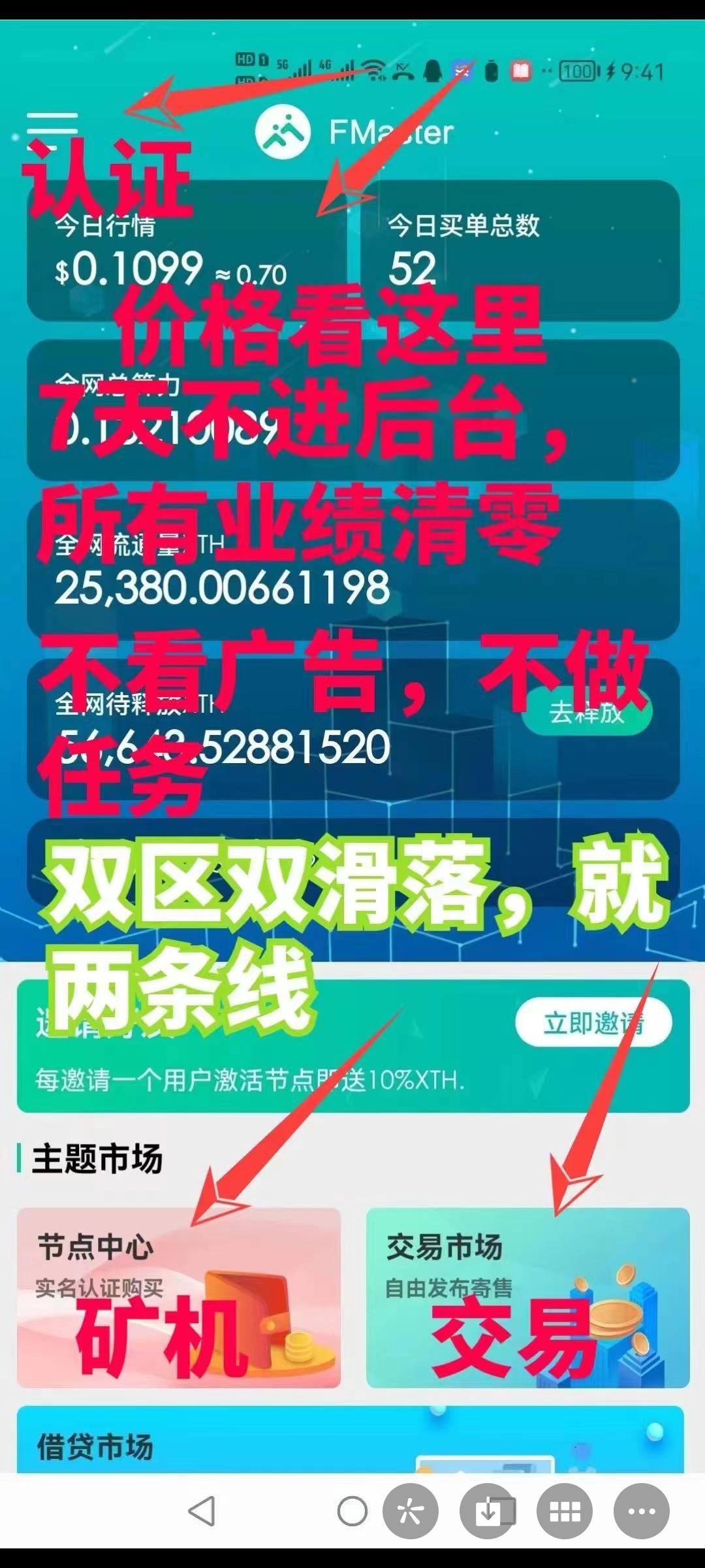 不看广告，7天登录一次Fmaster一枚0.15u，上万团队为你兜底撸大肉！速度上车抢占先机