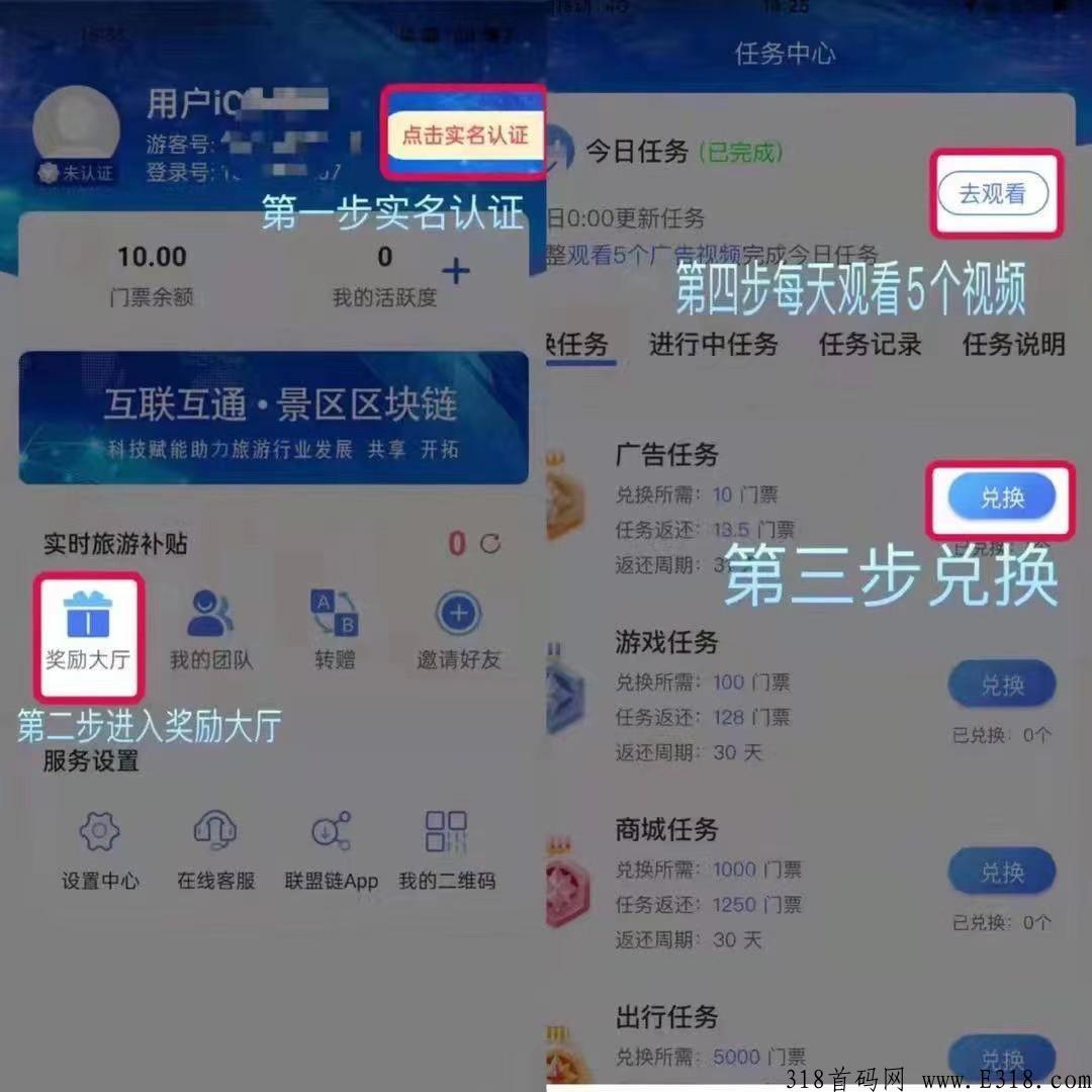 旅游联盟链，星级达人可以获得公司分奖励