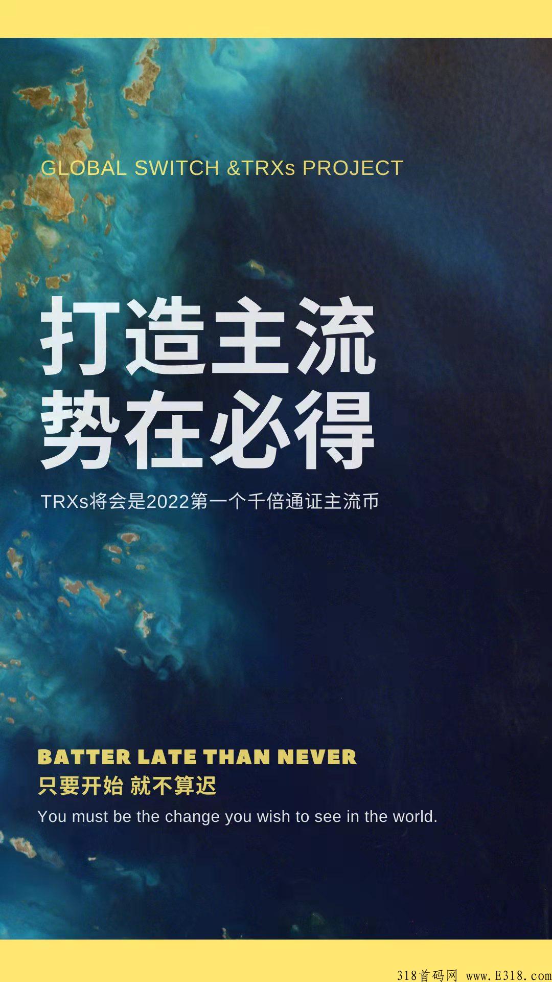 寰宇交易所，TRXS项目首码对接