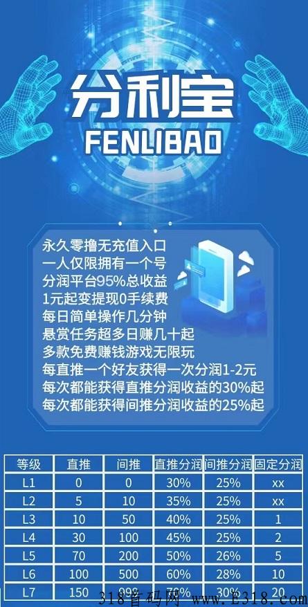 利分宝仿盘，高收益，二级分成，日赚无上限