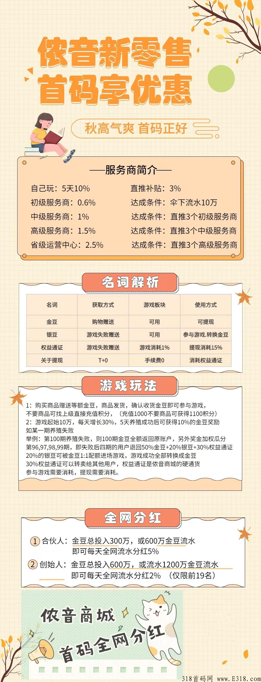 新项目侬音商城众筹模式首码已出
