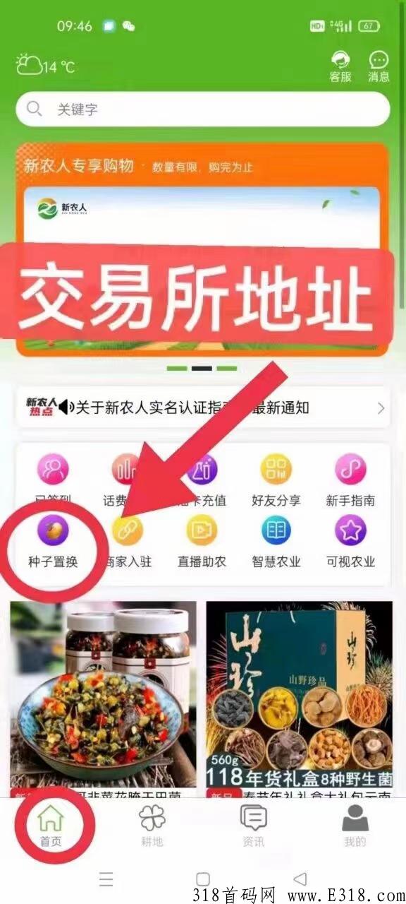新农人，每天签到，无需看广告