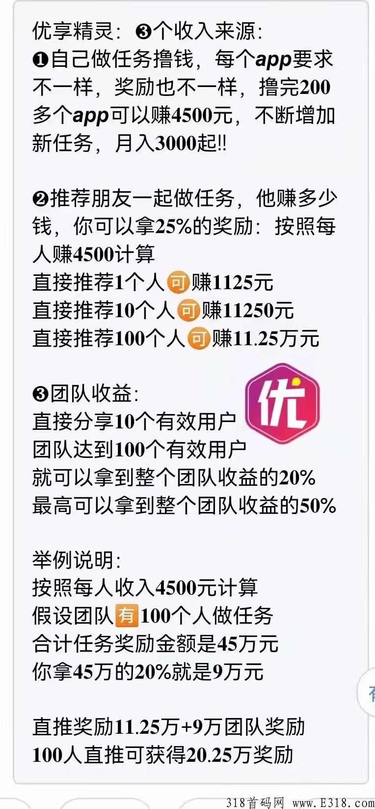 优享精灵最新首码，新蓝海无费用无套路项目