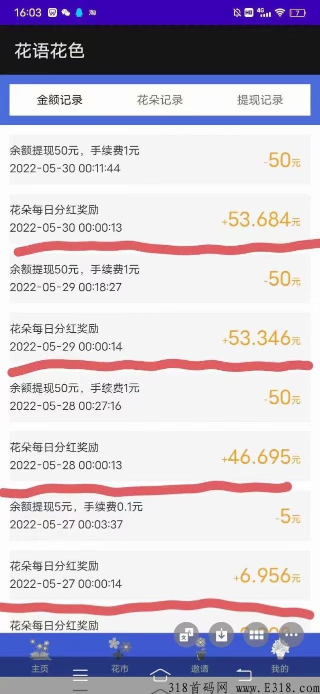 最新项目首码【花语花色】看广告领花朵，无上线