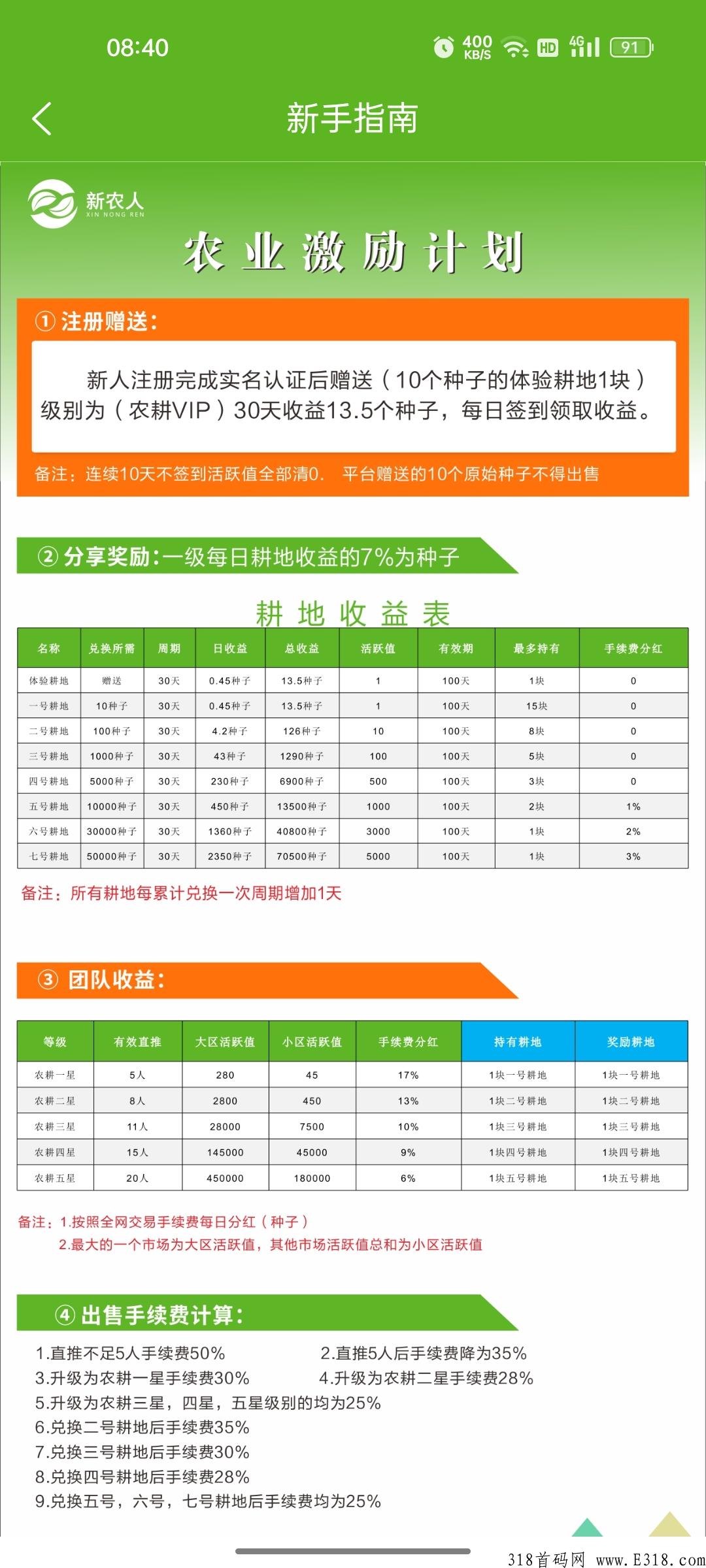 新农人，不看广告，每天签到，简单注册