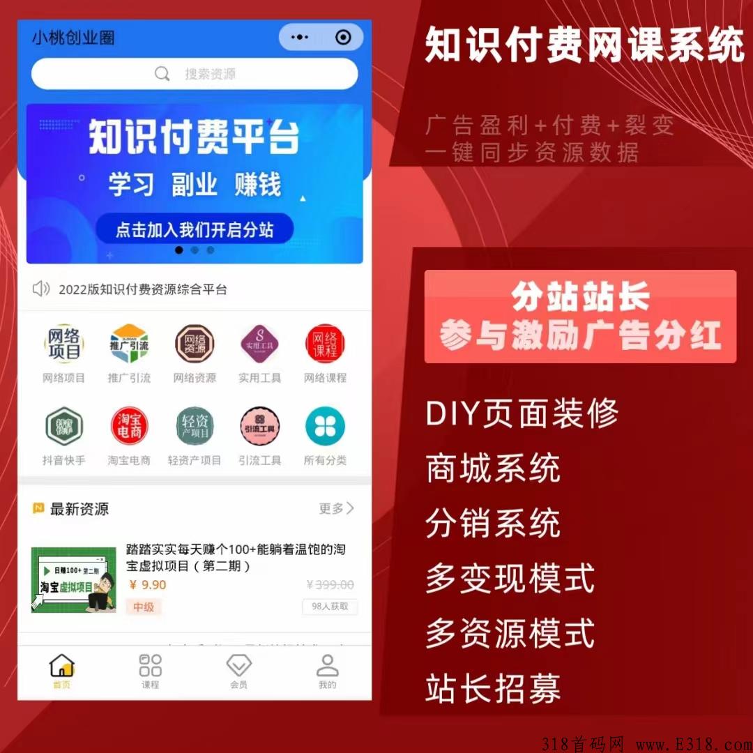 小桃创业圈招募站长，轻松赚米