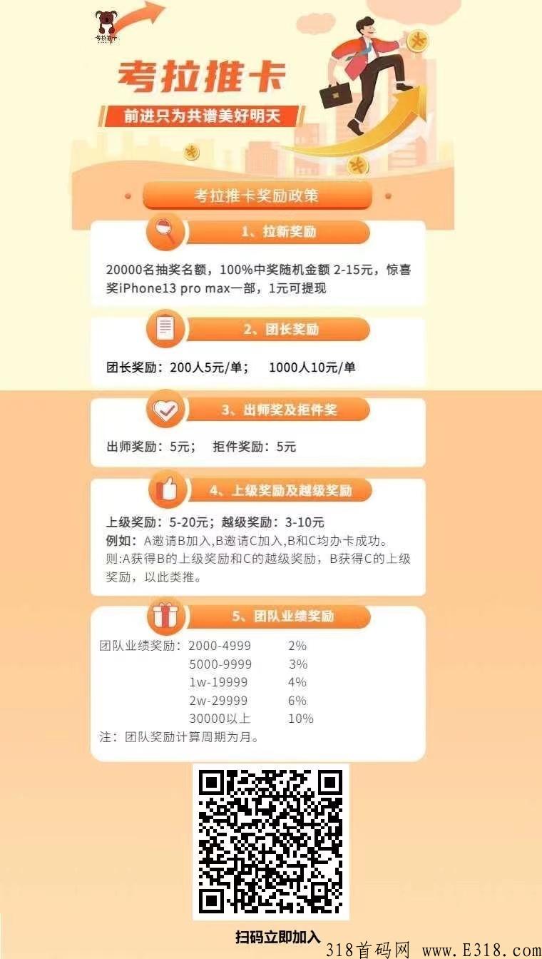 考拉推卡免费渠道，结算快！