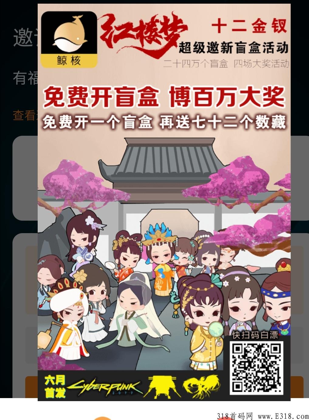 鲸奇钥匙，盲盒内可开出任意一份数字藏品