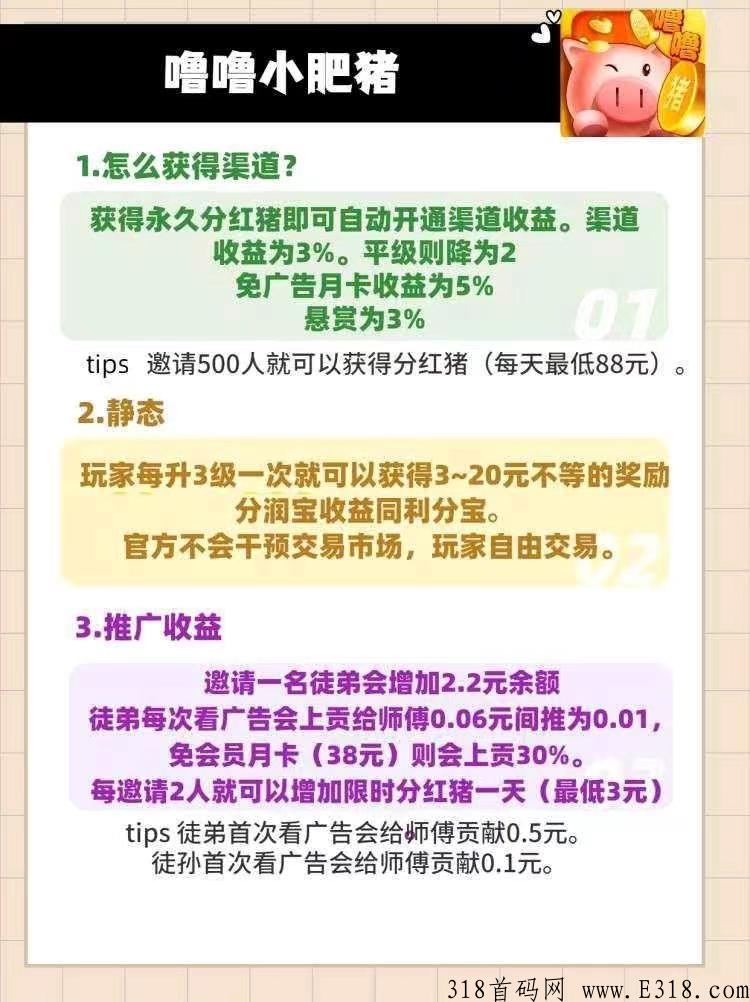噜噜小肥猪：做项目，如何做真正第一批吃肉的人？在APP还没上线前你就进场了