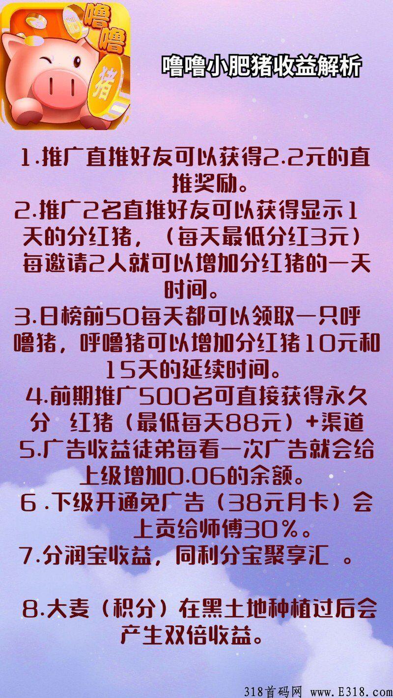 噜噜小肥猪注册送奖励猪
