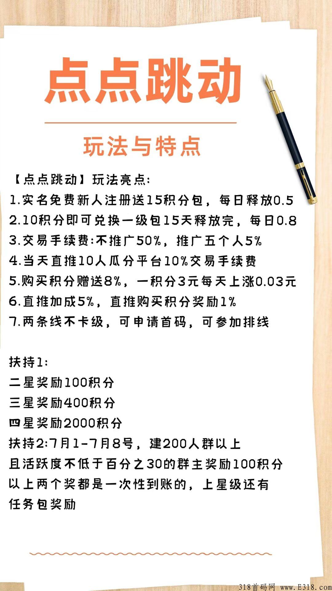 点点跳动，签到即可，周期15天，急速变现！无限次复投3