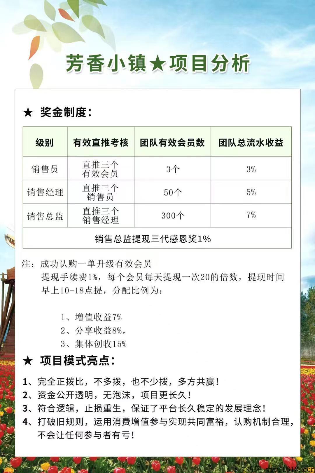 芳香小镇，彻底解决行业泡沫痛点，实现安全长久的赚米