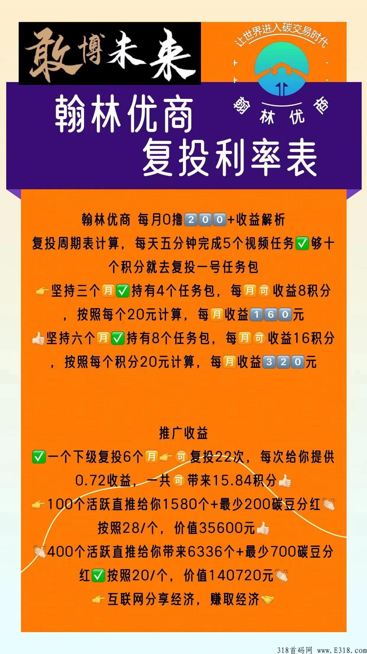 翰林优商已出码，首码天花板