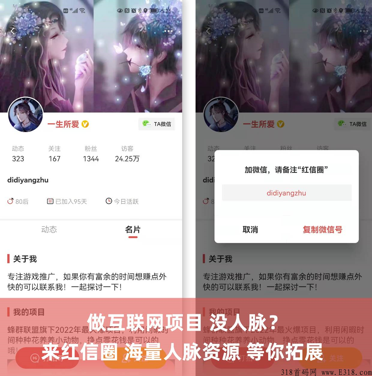 红信圈，几年广告老平台