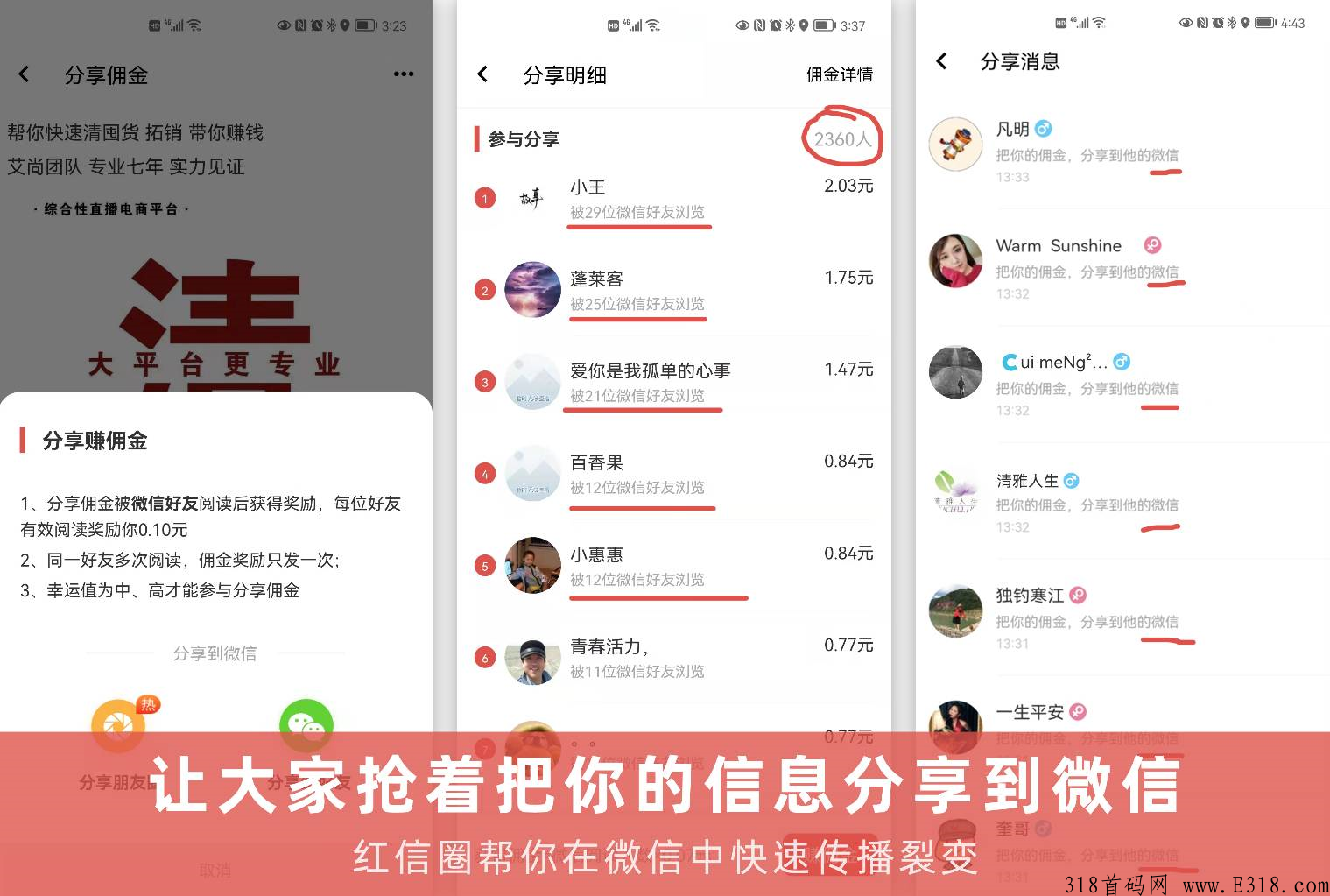 红信圈，几年广告老平台