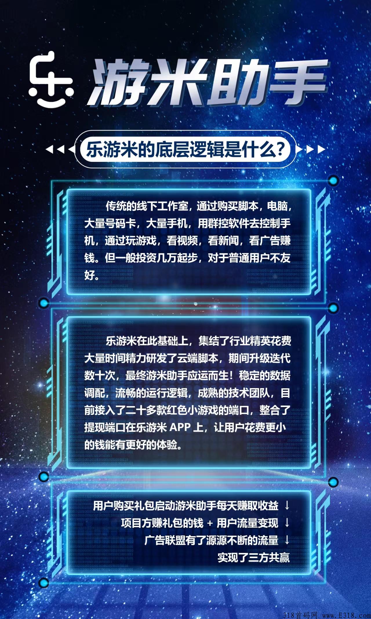 首码乐游米高扶持对接团队长
