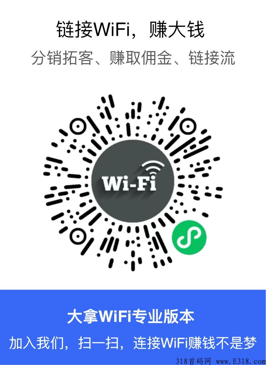 大拿共享WIFI，高回报，管道收益