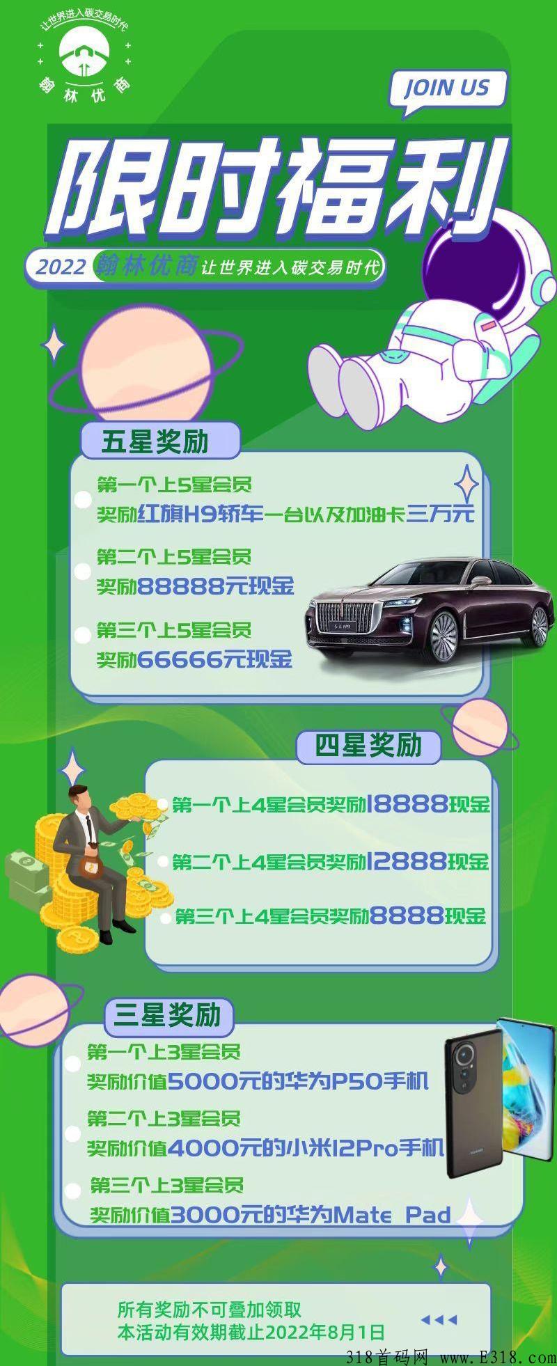 重磅本月首码项目，翰林优商即将开启公测，目前内测排线中
