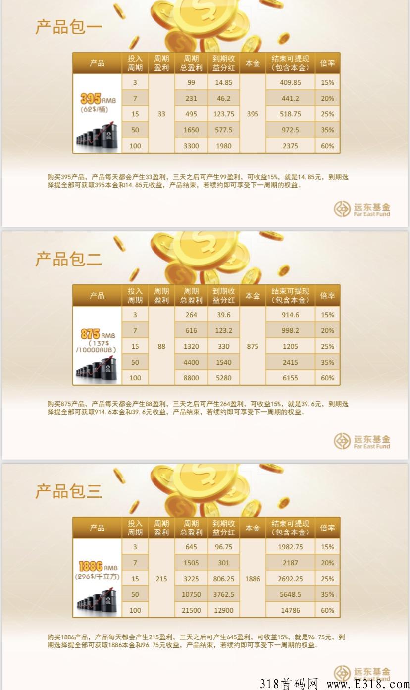 远东首码，新项目