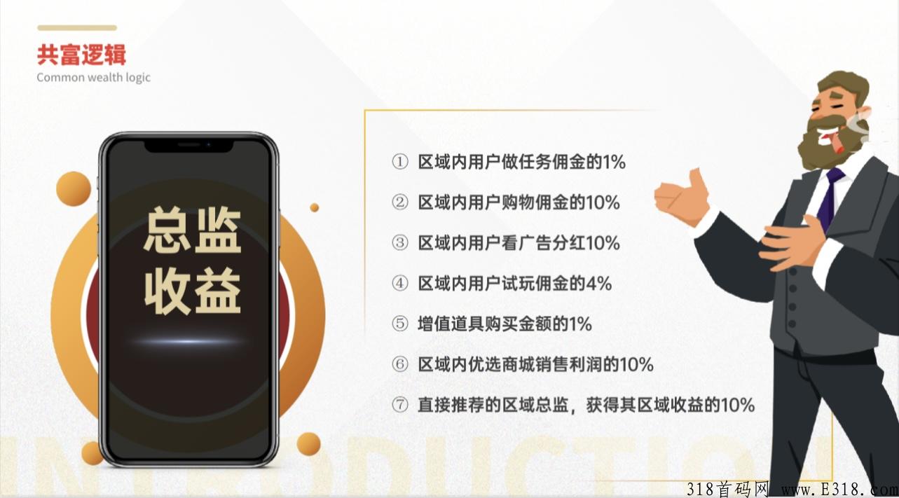 优赏达人招募俤一批区域总监，首码即将来临，共富模式，人人有的赚！