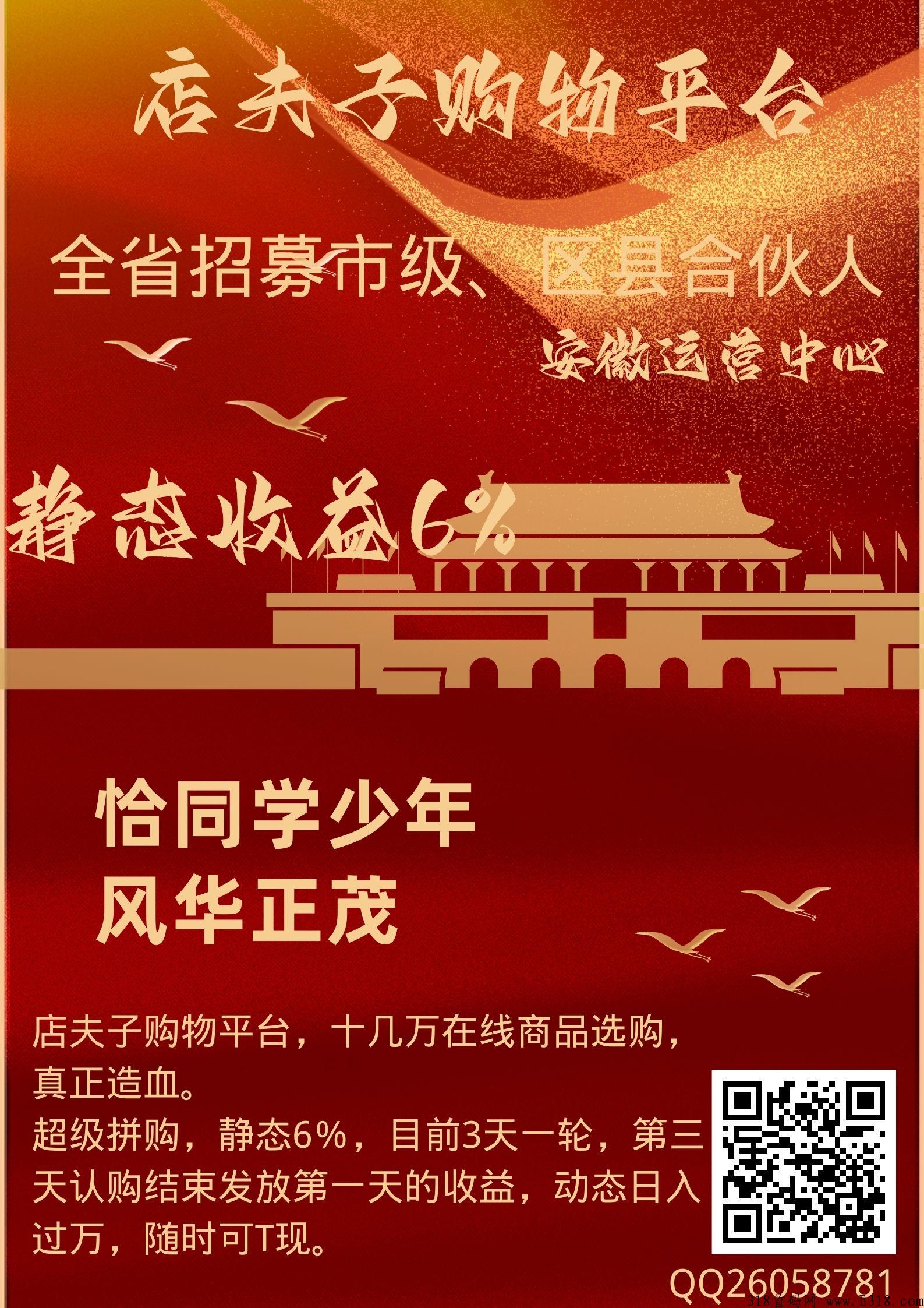 店夫子购物平台，让商业更智慧，超级拼购新玩法，招募合伙人、联合创始人