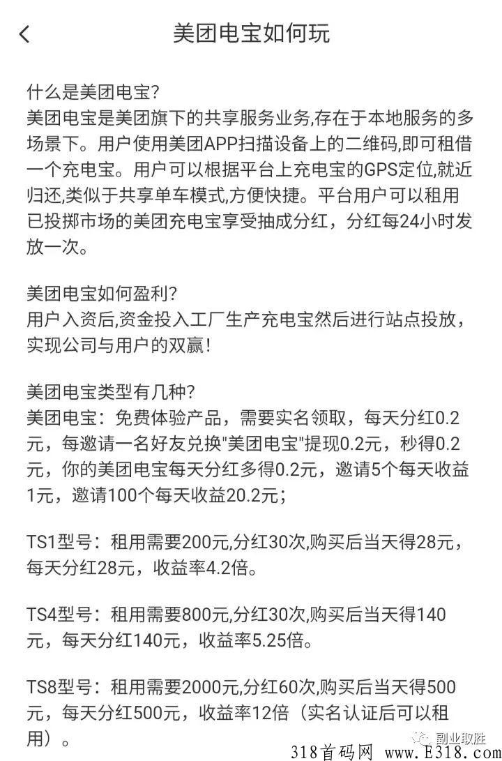 【首码项目】美团电宝，简单粗暴，躺赚给力！