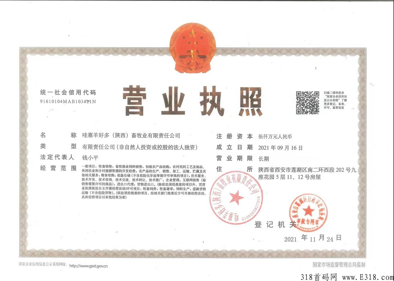 哇塞羊好多万人排线，有63亩农牧地实体产业，一个由线下拓展到线上的项目