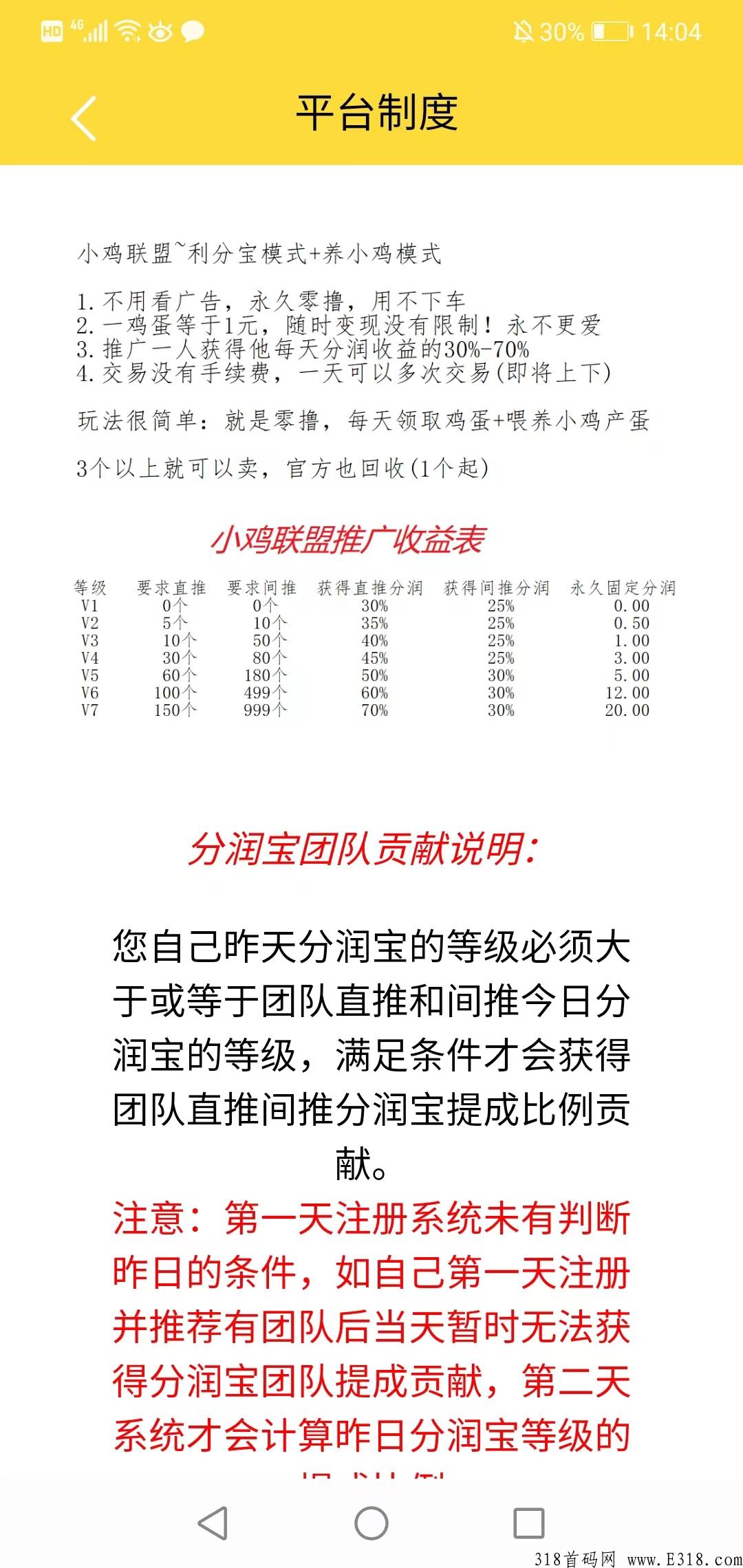 小鸡联盟首码，鸡蛋越多奖励越多，每天白给