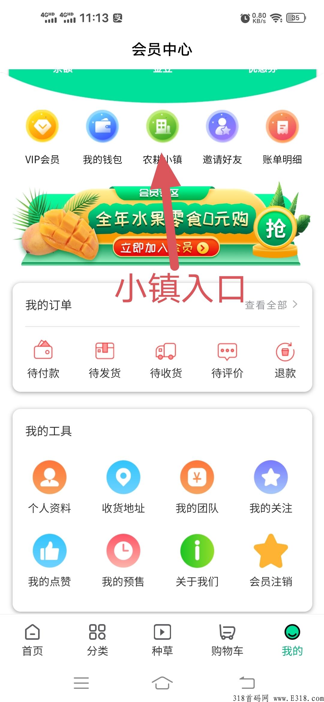 农耕小镇首码，种树5天拿金豆，提现秒到账
