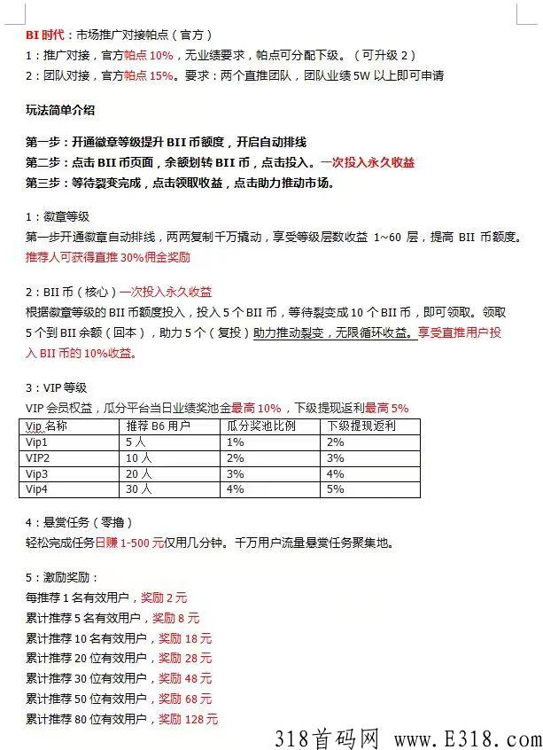 BI时代，官方首码！对接团长