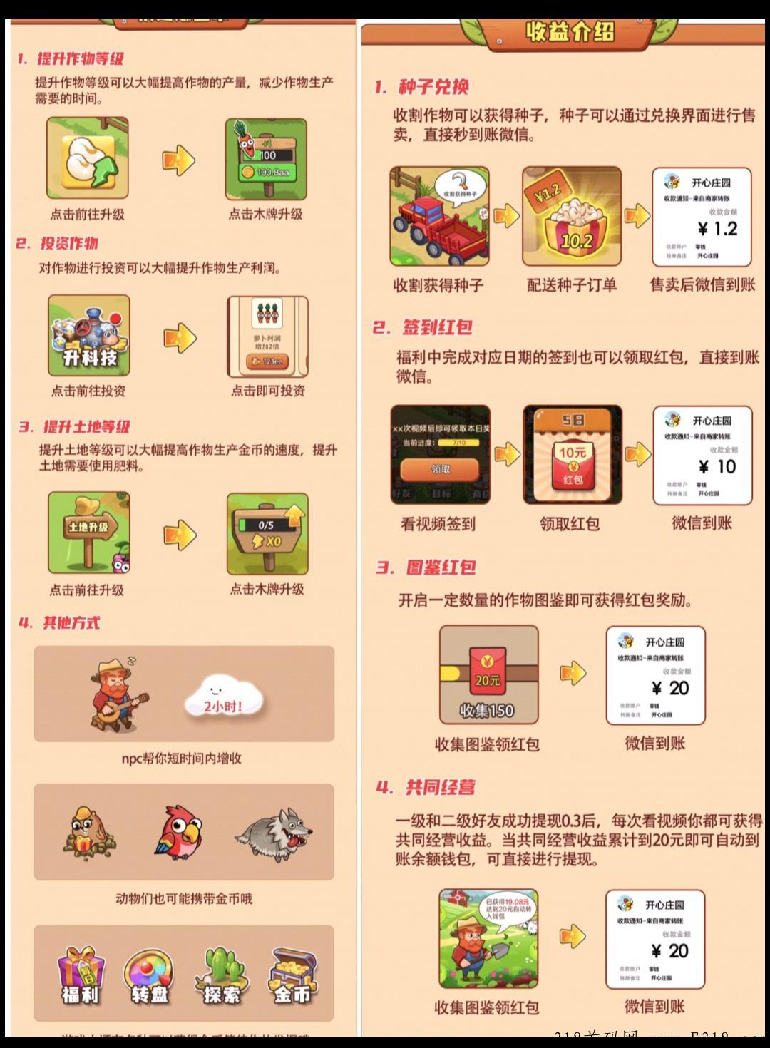 首码开心庄园，小吃街同一个公司，放心大胆干，进来看怎样撸