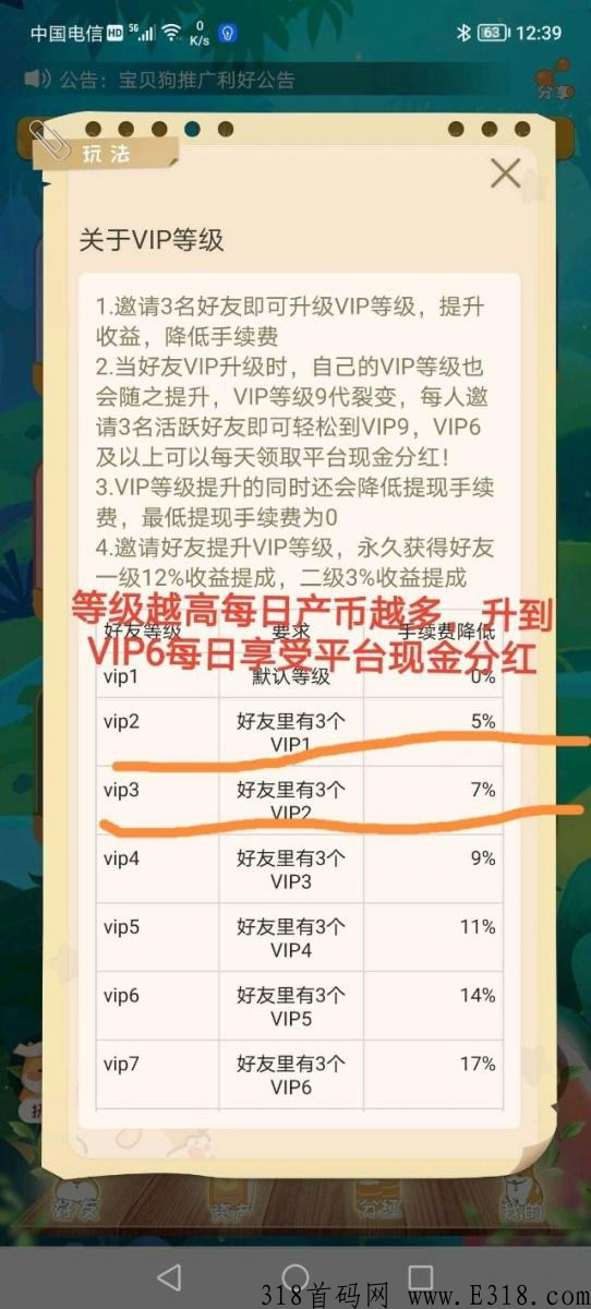 宝贝狗，首码项目每天分奖励，不推广也可赚米