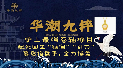華潮九粹，卷轴模式，积分落地，扶持100个静态玩家，招募团队长，送万人团队，通证圈3.0版商业模式